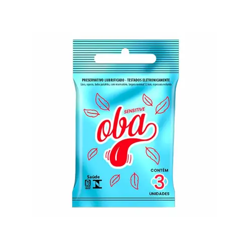 PRESERVATIVO OBA SENSITIVE 3 UNIDADES