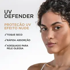 PROTETOR SOLAR FACIAL LOREAL UV DEFENDER FPS60 COR 3.0 40G