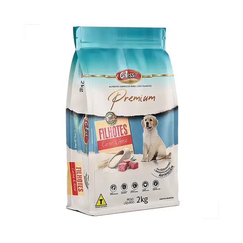 RAÇAO COLOSSO FILHOTES CARNE E ARROZ 2KG