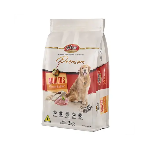 RAÇAO COLOSSO RAÇAS PEQUENAS FRANGO E ARROZ 2KG