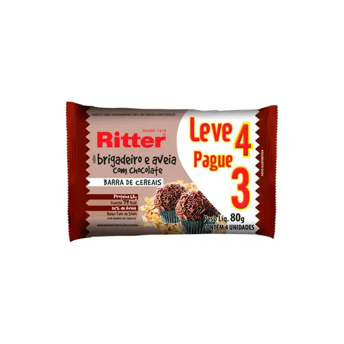RITTER BRIGADEIRO E AVEIA LEVE 4 PAGUE 3