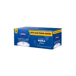 KIT SABONETE EM BARRA NIVEA CREME CARE 90G COM 6 UNIDADES