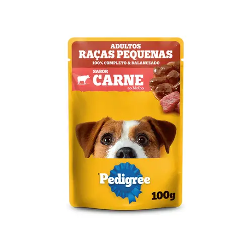 SACHE PEDIGREE ADULTO RAÇAS PEQUENAS CARNE 100G