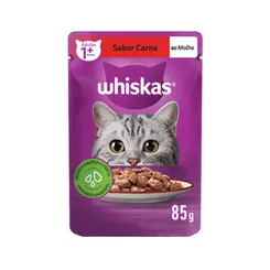 SACHE WHISKAS ADULTO CARNE 85G
