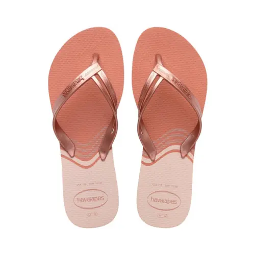 CHINELO HAVAIANA ELEGANCE PRINT ROSA CLAY TAMANHO 41
