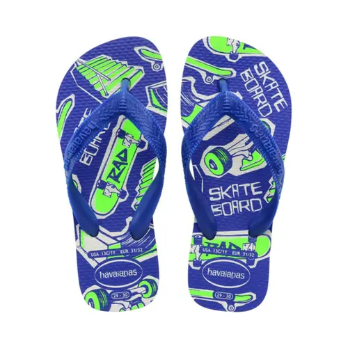 CHINELO HAVAIANA KIDS ATHLETIC AZUL TAMANHO 23