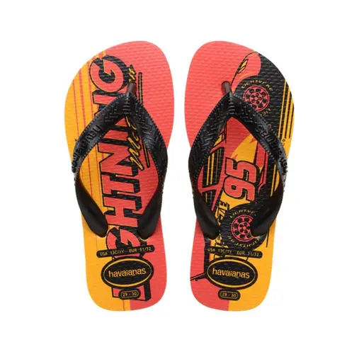 CHINELO HAVAIANA KIDS CARS AMARELO POP TAMANHO 27