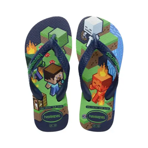 CHINELO HAVAIANA KIDS MINECRAFT MARINHO TAMANHO 31