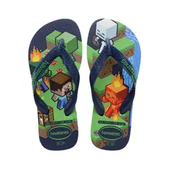 CHINELO HAVAIANA KIDS MINECRAFT MARINHO TAMANHO 31