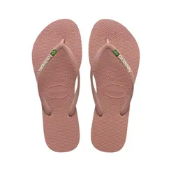 CHINELO HAVAIANA SLIM BRASIL ROSA CROCUS TAMANHO 33