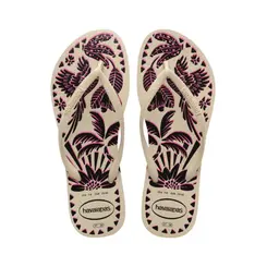 CHINELO HAVAIANA SLIM TUCANO BEGE PALHA TAMANHO 41