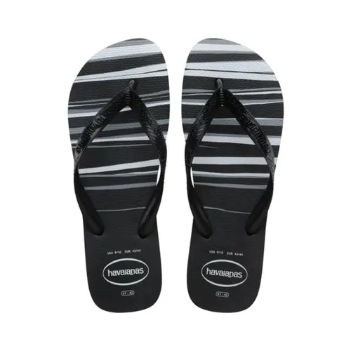 CHINELO HAVAIANA TOP BASIC PRETO/BRANCO TAMANHO 37