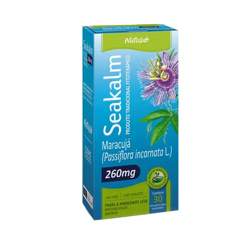 SEAKALM PASSIFLORA INCARNATA L. 260MG 30 COMPRIMIDOS