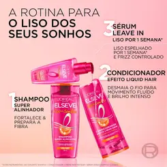 SHAMPOO ELSEVE LISO DOS SONHOS SUPER ALINHADOR 400ML