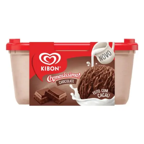 SORVETE KIBON CREMOSISSIMO CHOCOLATE 1.5L