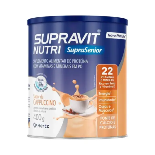 SUPLEMENTO ALIMENTAR PROTEICO SUPRAVIT NUTRI SUPRASENIOR CAPPUCCINO 400G