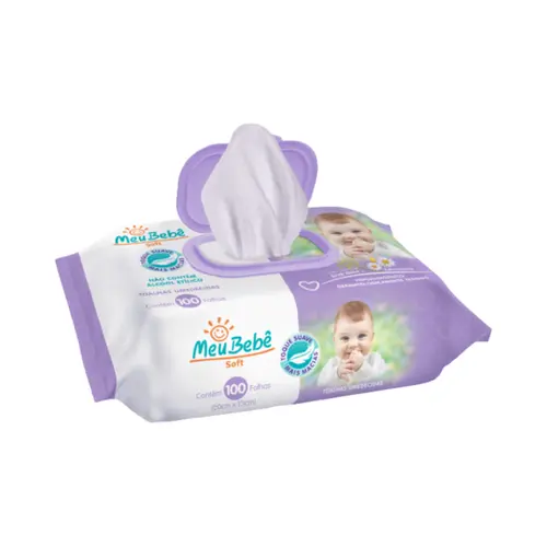 TOALHA UMEDECIDA MEU BEBE ULTRA SOFT 100 UNIDADES