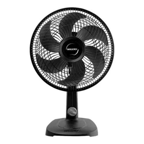VENTILADOR MALLORY COMPACT 30CM PRETO 110V