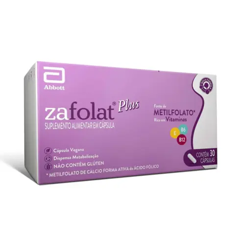 POLIVITAMÍNICO ZAFOLAT PLUS PARA GESTANTES 30 COMPRIMIDOS