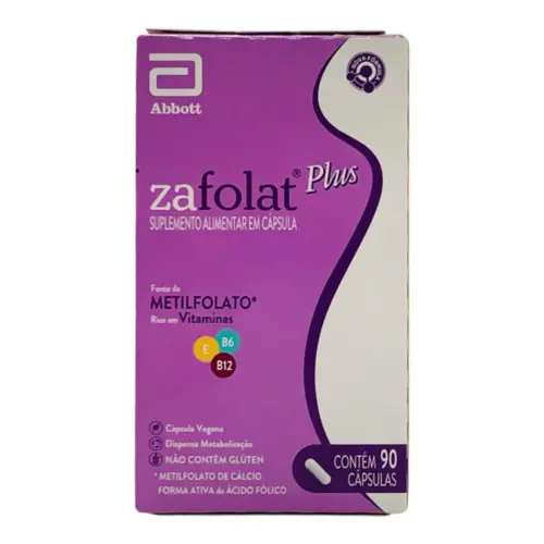 POLIVITAMÍNICO ZAFOLAT PLUS PARA GESTANTES 90 COMPRIMIDOS