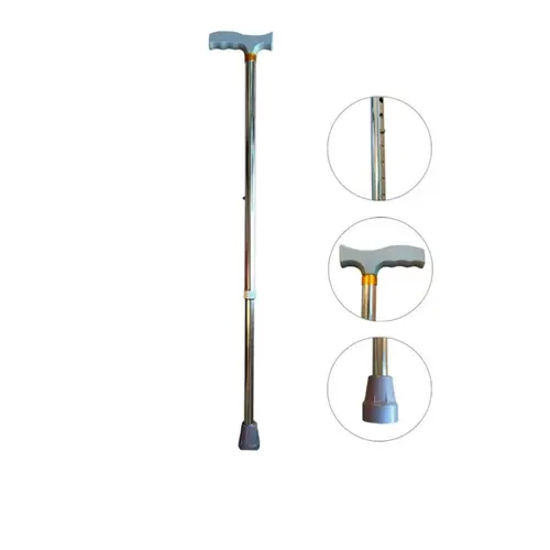 BENGALA DE ALUMINIO SUPERMEDY TIPO T PRATA