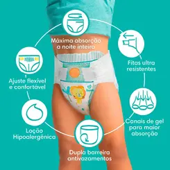 FRALDA PAMPERS CONFORT SEC XXXG 44 UNIDADES