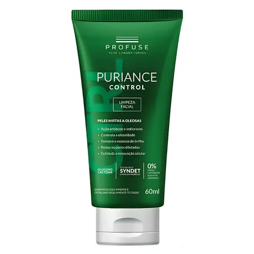 SABONETE LIQUIDO LIMPEZA FACIAL PURIANCE CONTROL 150ML