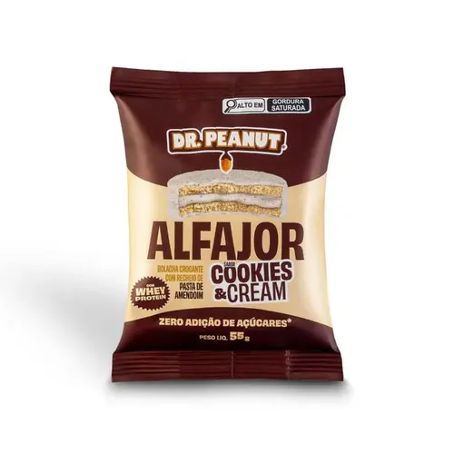 ALFAJOR DR PEANUT COOKIES & CREAM 55G