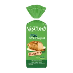 PAO DE FORMA INTEGRAL VISCONTI 400G