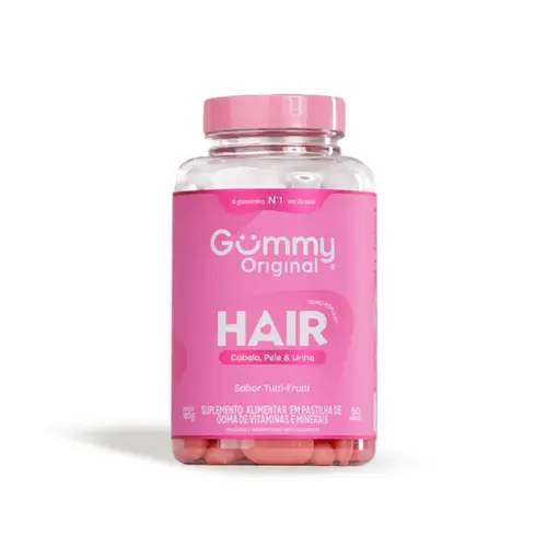 GUMMY HAIR TUTTI-FRUTTI ZERO COM 60 GOMAS