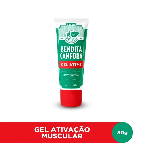 GEL PARA MASSAGEM MUSCULAR BENDITA CANFORA GEL ATIVE 80G