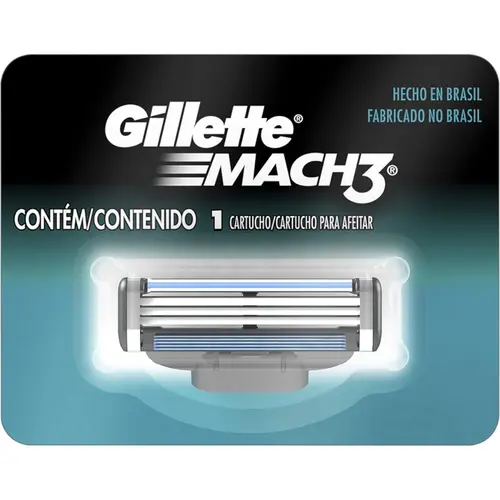 CARGA GILLETTE MACH 3 PARA APARELHO DE BARBEAR COM 1UN