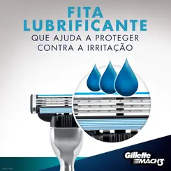 CARGA GILLETTE MACH 3 PARA APARELHO DE BARBEAR COM 1UN