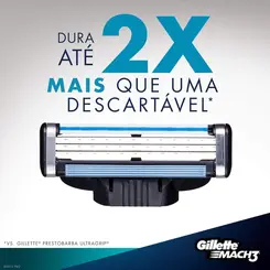 CARGA GILLETTE MACH 3 PARA APARELHO DE BARBEAR COM 1UN