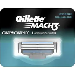 CARGA GILLETTE MACH 3 PARA APARELHO DE BARBEAR COM 1UN