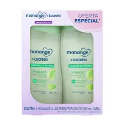 KIT SABONETE LIQUIDO INTIMO MONANGE & LUCRETIN FRESCOR COM 2 UN 200ML
