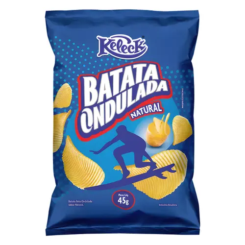 BATATA ONDULADA NATURAL KELECK 45G