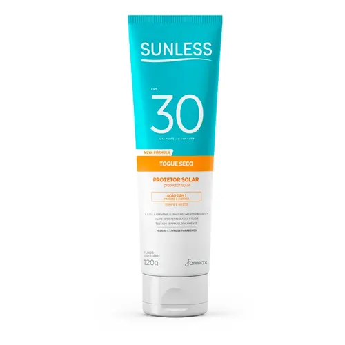 PROTETOR SOLAR SUNLESS FPS30 COM 120G