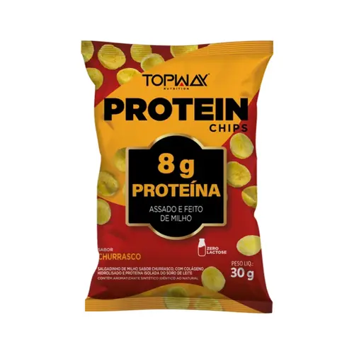 SALGADINHO PROTEIN CHIPS CHURRASCO TOPWAY 30G