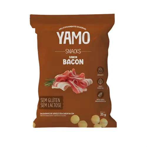 SNACKS YAMO BACON TOPWAY - SALGADINHO SAUDÁVEL 25G