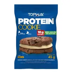 COOKIE PROTEIN BAUNILHA TOPWAY 45G