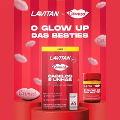 LAVITAN CARMED CABELOS E UNHAS COM 60 GOMAS MASTIGAVEIS