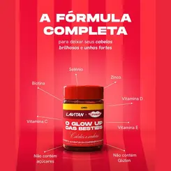 LAVITAN CARMED CABELOS E UNHAS COM 60 GOMAS MASTIGAVEIS