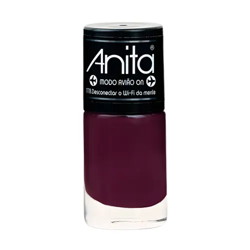 ESMALTE ANITA MODO AVIÃO ON - DESCONECTAR O WI-FI DA MENTE 10ML