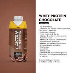 LAVITAN WHEY PROTEIN 15G - BEBIDA PROTEICA SABOR CHOCOLATE 250ML
