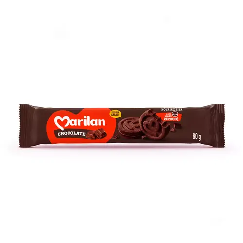 BISCOITO MARILAN RECHEIO DE CHOCOLATE 80G