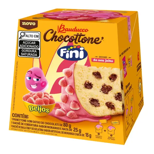 BAUDUCCO CHOCOTTONE FINI BEIJOS MINI 80GR