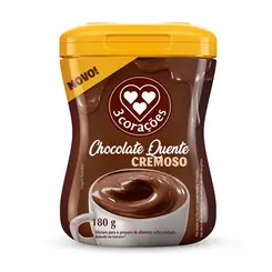 CHOCOLATE QUENTE CREMOSO 3 CORACOES 180G