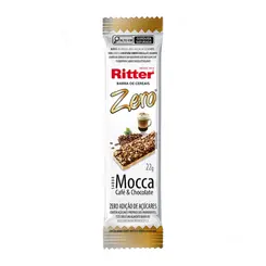 BARRA DE CEREAL ZERO AÇÚCAR RITTER SABOR MOCCA CAFE E CHOCOLATE 22G