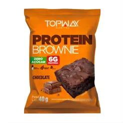 BROWNIE PROTEICO TOPWAY SABOR CHOCOLATE 40G